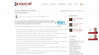 
                            10. Konfiguration von Centrex Anlagen bei nfon - Savecall