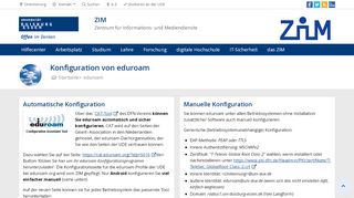 
                            1. Konfiguration von eduroam - an der Universität Duisburg-Essen