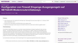 
                            2. Konfiguration von Firewall Eingangs-/Ausgangsregeln auf NETGEAR ...