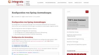 
                            5. Konfiguration von Spring-Anwendungen - Javablog