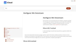 
                            6. Konfigurer Min fotostream - iCloud, iCloud hjælp