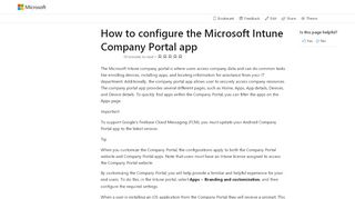 
                            4. Konfigurieren der Unternehmensportal-App - Microsoft Intune ...