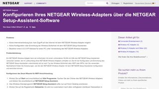 
                            2. Konfigurieren Ihres NETGEAR Wireless-Adapters über die NETGEAR ...