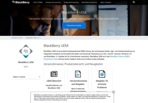 
                            9. Konfigurieren von App-Einstellungen für BlackBerry Work - BlackBerry ...