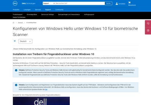 
                            12. Konfigurieren von Windows Hello unter Windows 10 für biometrische ...