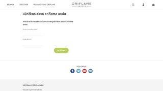 
                            4. Konfirmasi aktivasi | Oriflame Cosmetics