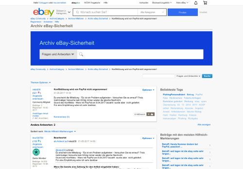 
                            5. Konfliktlösung wird von PayPal nicht angenommen! - eBay Community