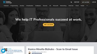 
                            4. Konica Minolta Bizhubs - Scan to Email Issue - Experts Exchange