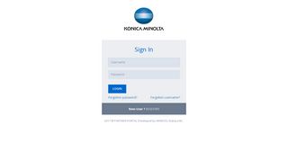 
                            7. KONICA MINOLTA | User Login