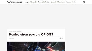 
                            7. Koniec stron pokroju OP.GG? - PolscyGracze.pl