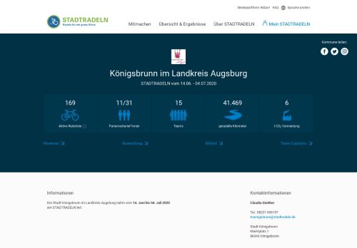 
                            13. Königsbrunn im Landkreis Augsburg - Stadtradeln