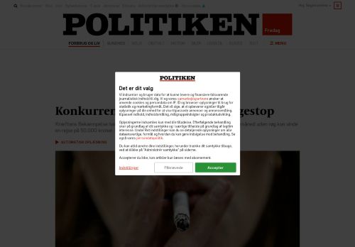 
                            13. Konkurrence skal hjælpe med rygestop - politiken.dk