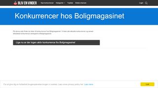 
                            8. Konkurrencer hos Boligmagasinet - Blivenvinder.dk