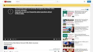 
                            8. Konnect Home Remittance Account HBL (Bahir se pesay ... - YouTube