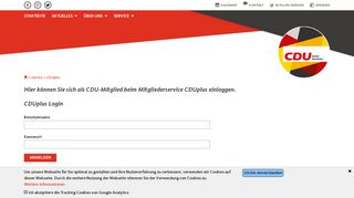 
                            8. können Sie sich als CDU-Mitglied beim Mitgliederservice CDUplus ...