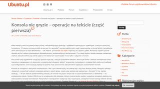 
                            10. Konsola nie gryzie – operacje na tekście (część pierwsza) – Ubuntu.pl