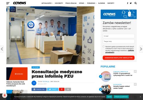 
                            6. Konsultacje medyczne przez infolinię PZU - ccnews.pl