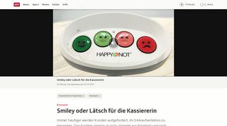 
                            11. Konsum - Smiley oder Lätsch für die Kassiererin - Kassensturz ... - SRF