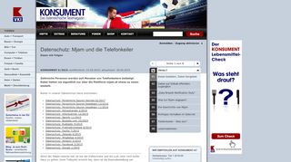 
                            12. KONSUMENT.AT - Datenschutz: Mjam und die Telefonkeiler - Essen ...