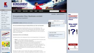 
                            11. KONSUMENT.AT - Energiekosten-Stop: Bestbieter ermittelt - Easy ...