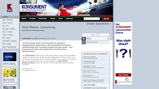 
                            11. KONSUMENT.AT - Hofer-Reisen: Umbuchung - Terminverlegung