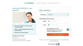 
                            6. Konsumtionslån | WebFinance