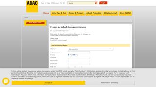 
                            2. Kontakt ADAC-AutoVersicherung