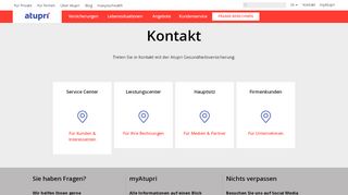 
                            9. Kontakt | Atupri Gesundheitsversicherung