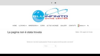 
                            9. kontakt - BLU INFINITO Diving Center