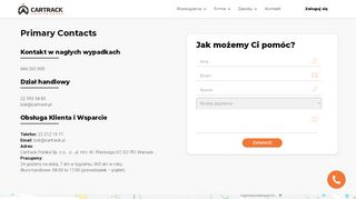 
                            4. Kontakt - Cartrack Poland