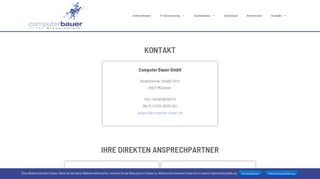 
                            3. Kontakt - Computer Bauer GmbH