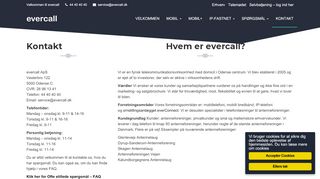 
                            2. Kontakt Danmarks hyggeligste kundeservice - Evercall