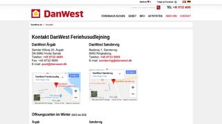 
                            2. Kontakt DanWest Ferienhausvermietung und unsere Mitarbeiter