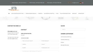 
                            6. Kontakt DD.web 4.0 – RTB (deutsche Webseite) - rtb-bl.de