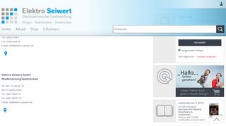 
                            4. Kontakt - Elektro-Online - Elektro Seiwert GmbH - Fegime Deutschland