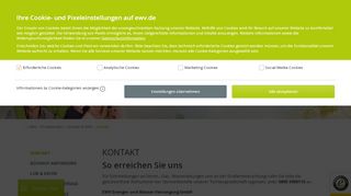 
                            3. Kontakt - EWV Energie- und Wasser-Versorgung GmbH