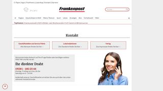 
                            11. Kontakt | Frankenpost