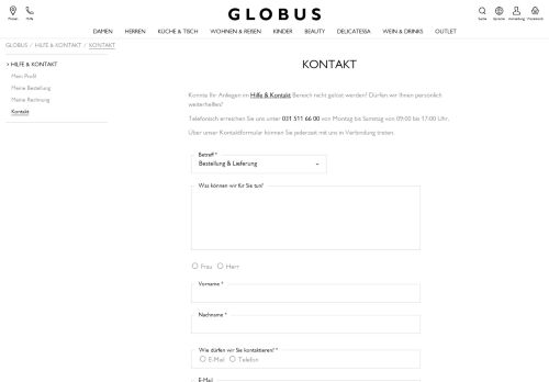 
                            9. Kontakt | Globus