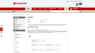 
                            8. Kontakt Handytick.de - der billige Online Handy Shop Discount