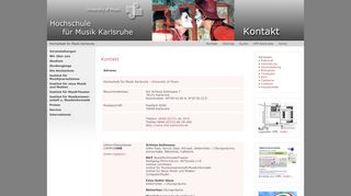 
                            5. Kontakt - Hochschule für Musik Karlsruhe