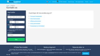 
                            4. Kontakt HotelsCombined.dk