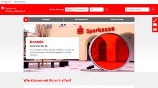 
                            4. Kontakt - Immer für Sie da - Sparkasse Altötting-Mühldorf