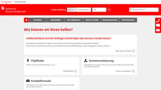 
                            8. Kontakt - Immer für Sie da - Sparkasse Beckum-Wadersloh