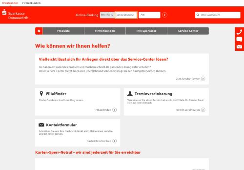 
                            8. Kontakt - Immer für Sie da - Sparkasse Donauwörth