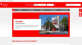 
                            8. Kontakt - Immer für Sie da - Sparkasse Gladbeck