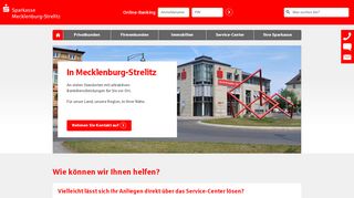 
                            8. Kontakt - Immer für Sie da - Sparkasse Mecklenburg-Strelitz