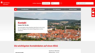 
                            5. Kontakt - Immer für Sie da - Sparkasse Münden