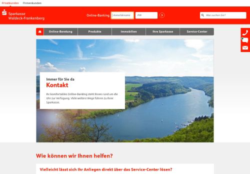 
                            12. Kontakt - Immer für Sie da - Sparkasse Waldeck-Frankenberg