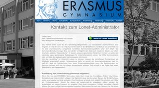 
                            3. Kontakt - LoNet Administrator - Erasmus Gymnasium