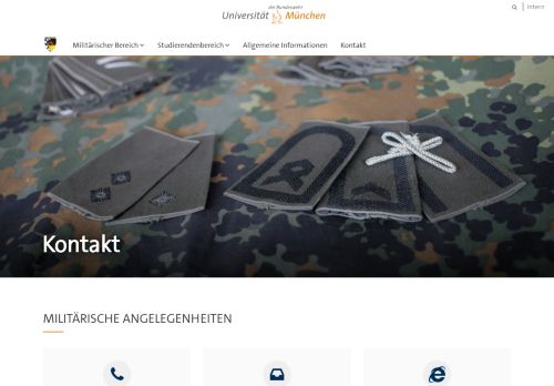 
                            8. Kontakt — Mil Bereich - Universität der Bundeswehr München